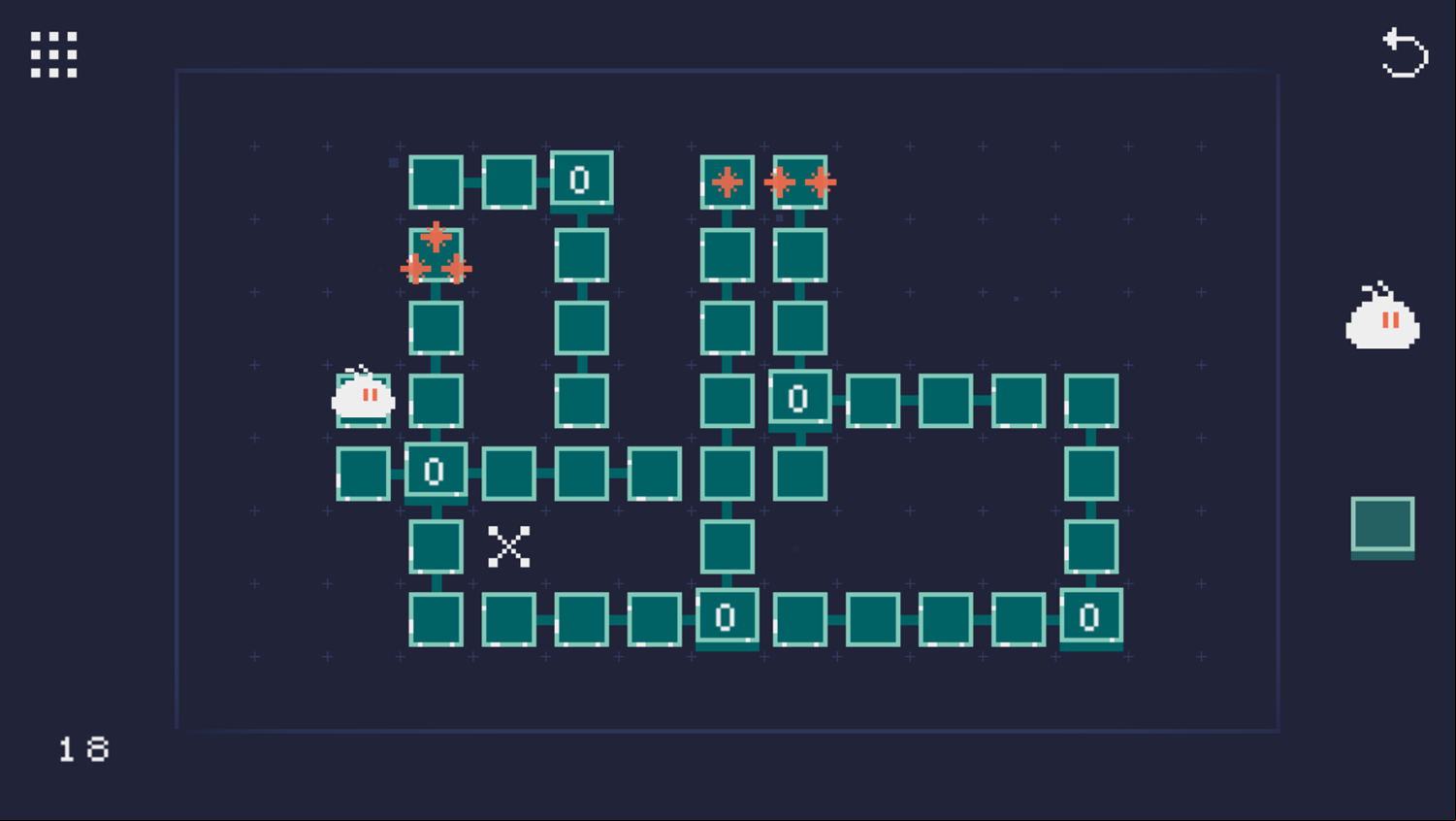 Star Collector Game Level 18 Screenshot.