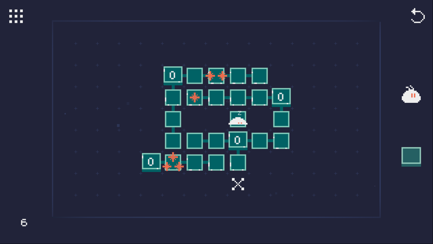 Star Collector Game Level 6 Screenshot.