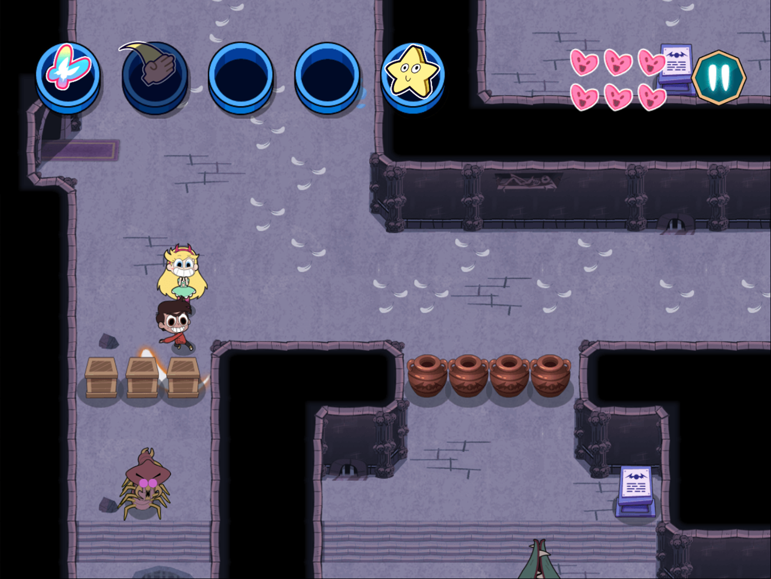 Star vs the Dungeon of Evil Game Karate Chop Screenshot.