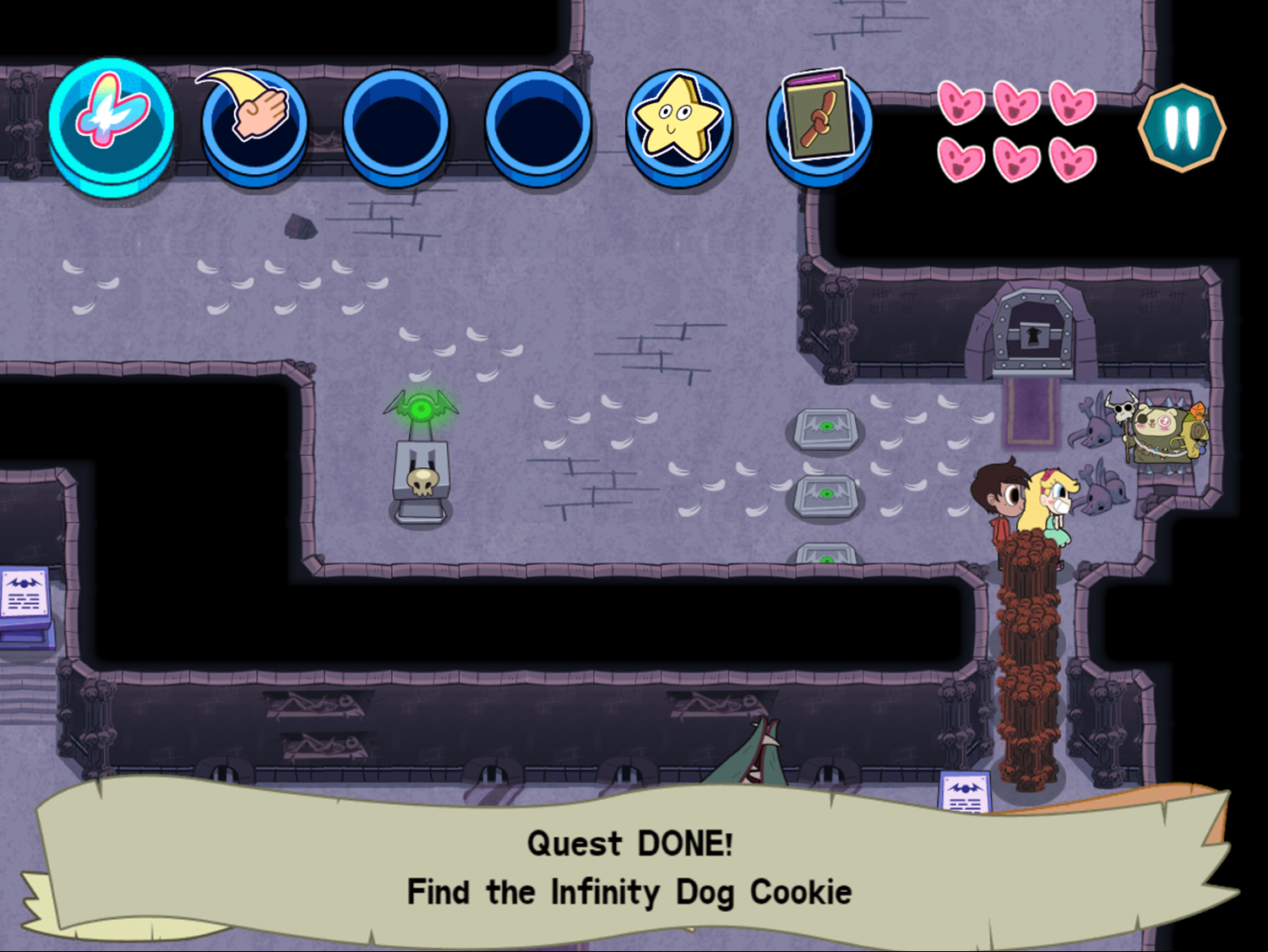 Star vs the Dungeon of Evil Game Quest Complete Screenshot.