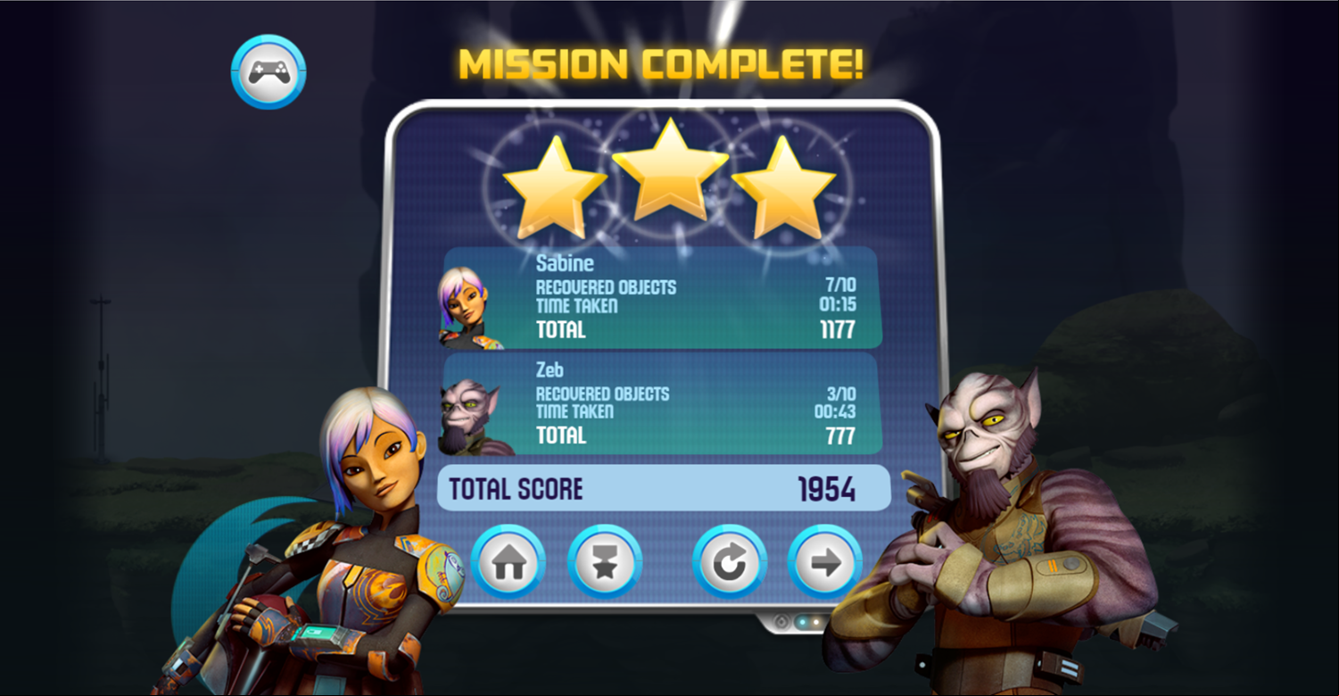 Star Wars Rebels Special Ops Level Beat Screenshot.