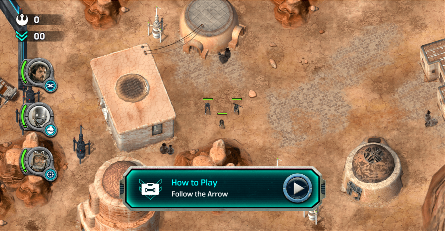 Star Wars Rogue One Boots on the Ground Game Screenshot.