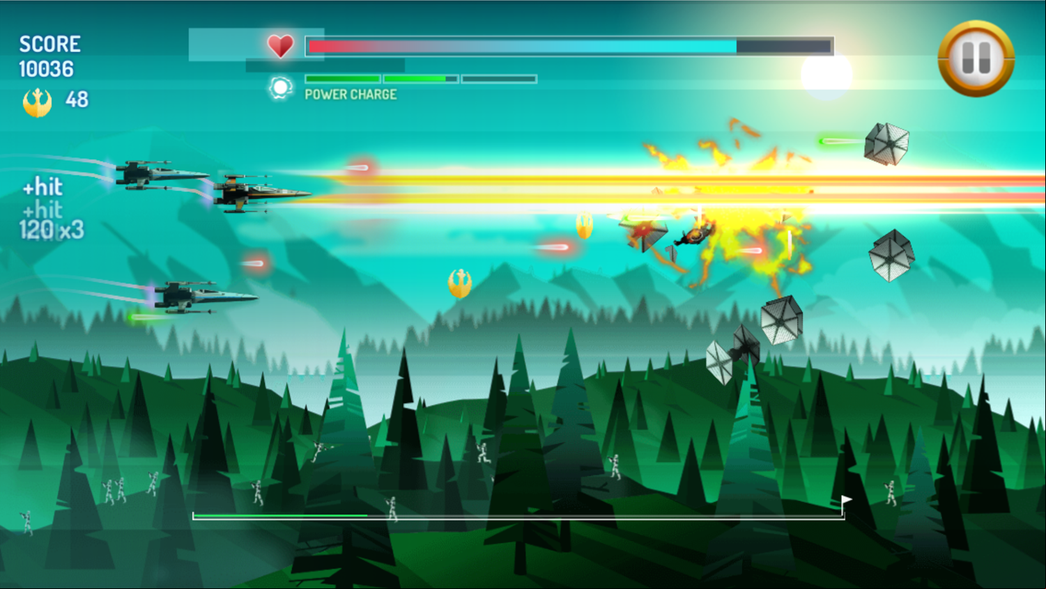 Star Wars X Wing Fighter Game Screenshot.