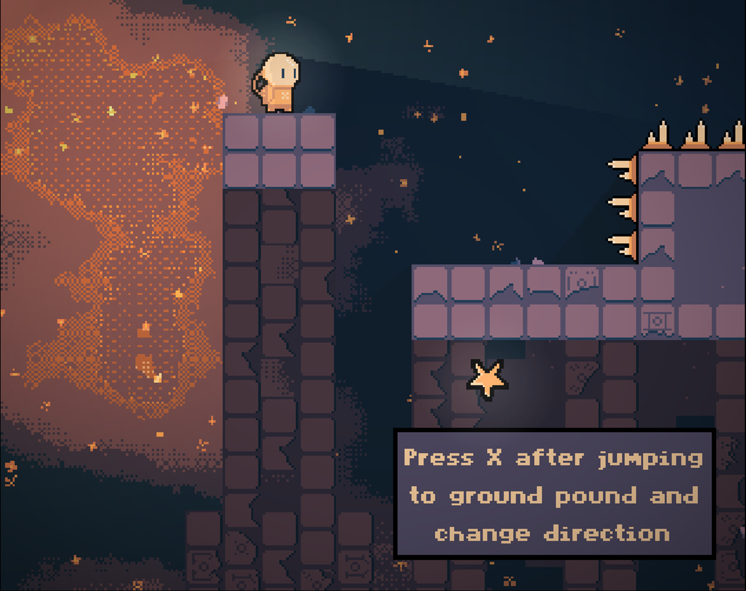 Starcatcher Game Changing Movement Direction Screenshot.