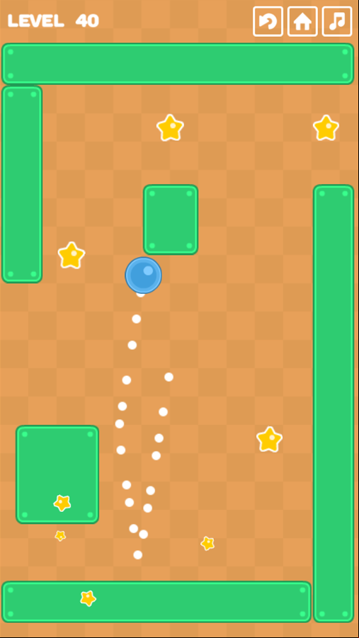 Stelar Trajectory Game Final Level Screenshot.
