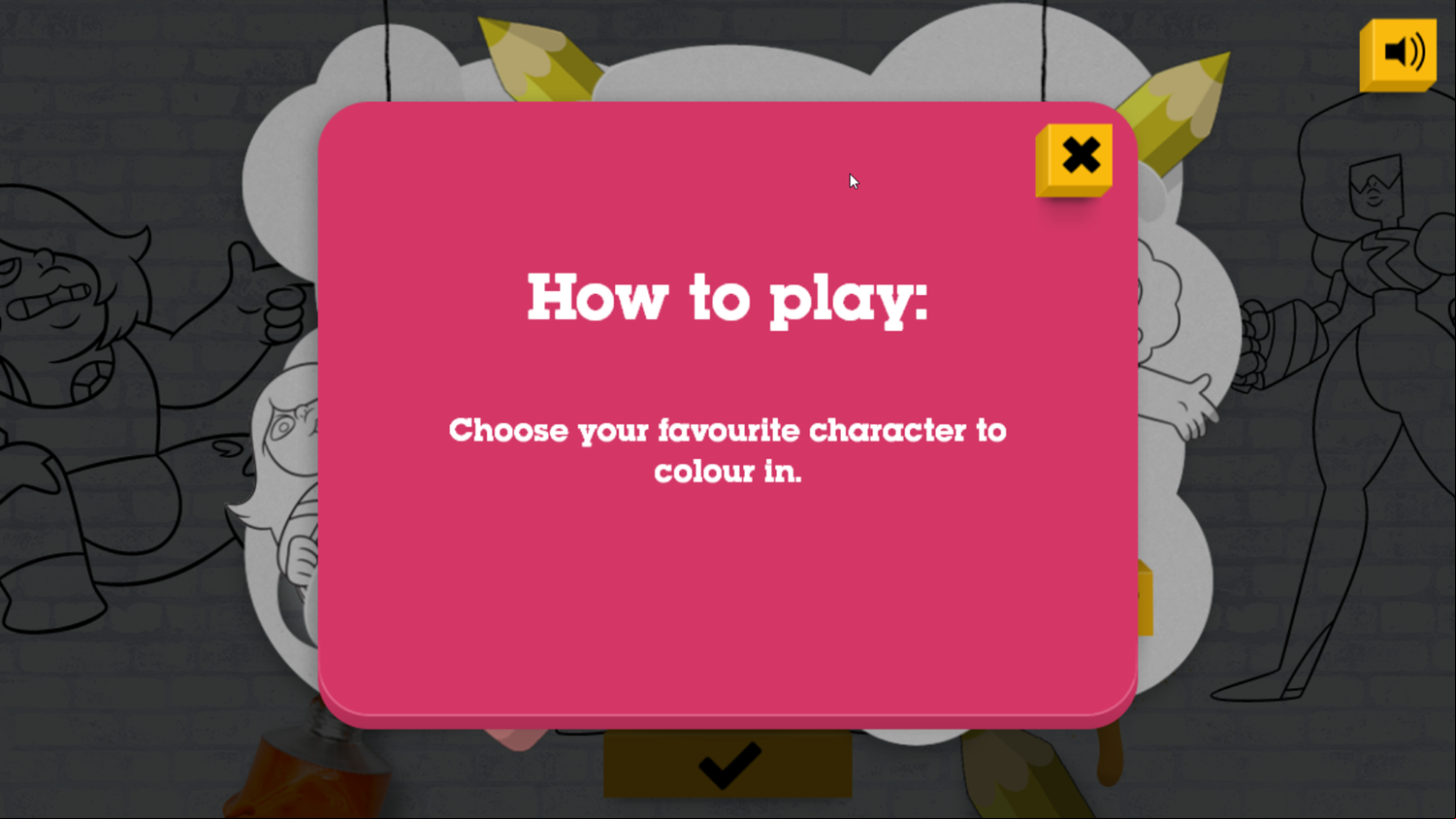Adventure Time Color In Game How To Play Screenshot.