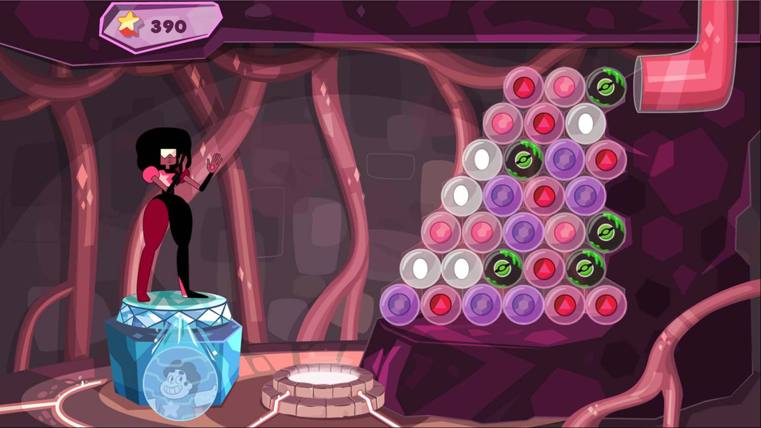 Steven Universe Let's Bubble it Steven Game Level Full Screenshot.