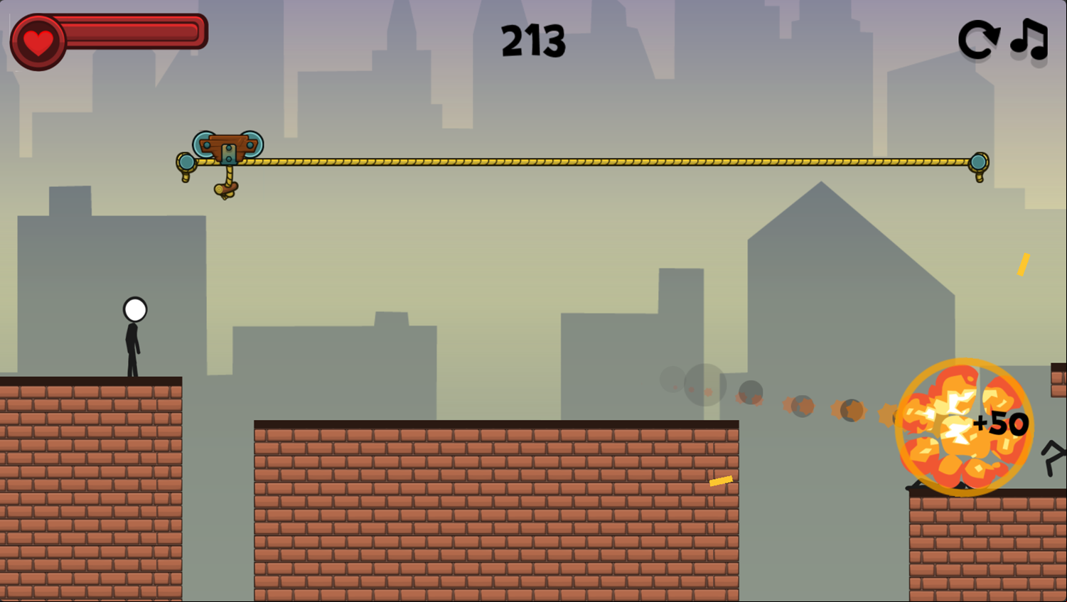 Stickman Race Game Play Screenshot.