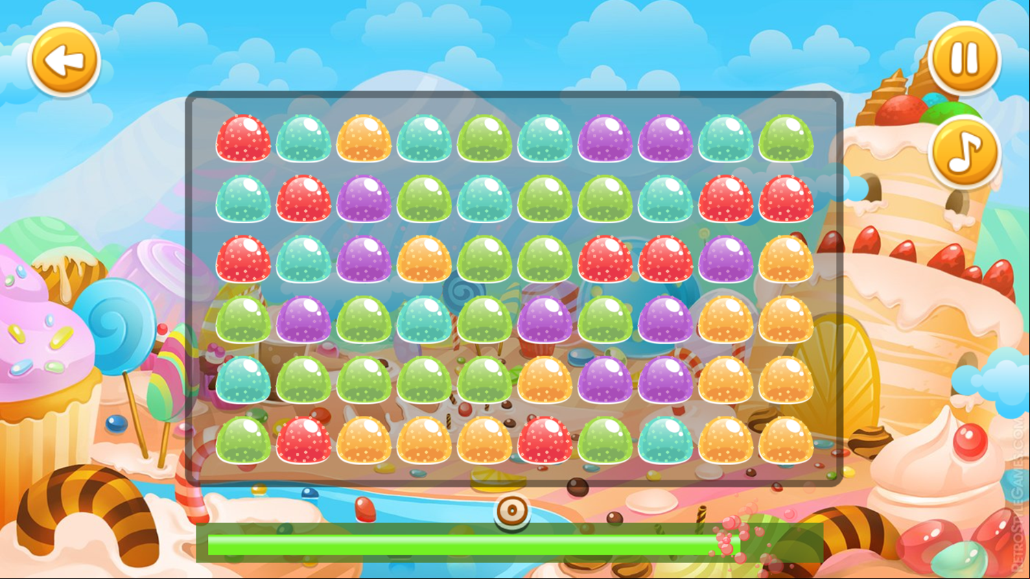 Sugar Jelly Blast Game Start Screenshot.