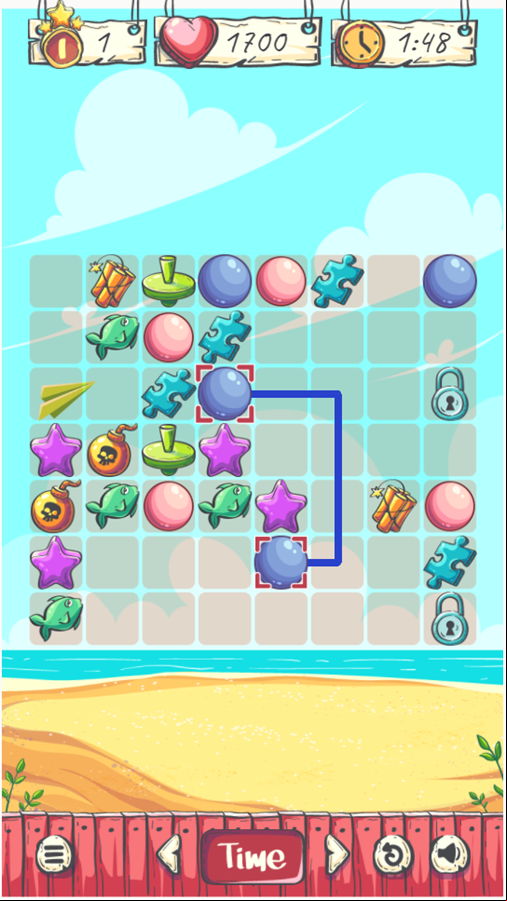 Summer Break Game Level Play Screenshot.