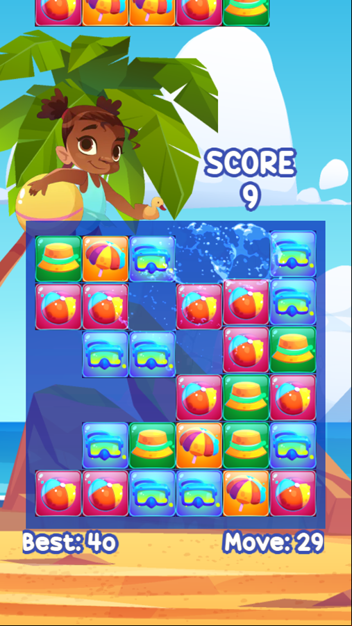 Summer Collect Em All Game Play Screenshot.