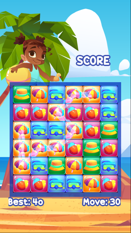 Summer Collect Em All Game Start Screenshot.