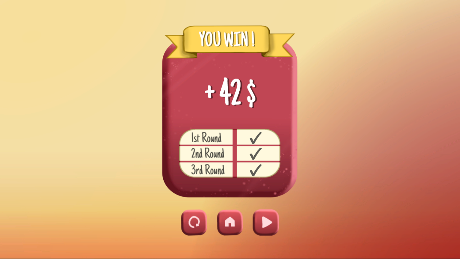 Super Yamo Game Win Screenshot.