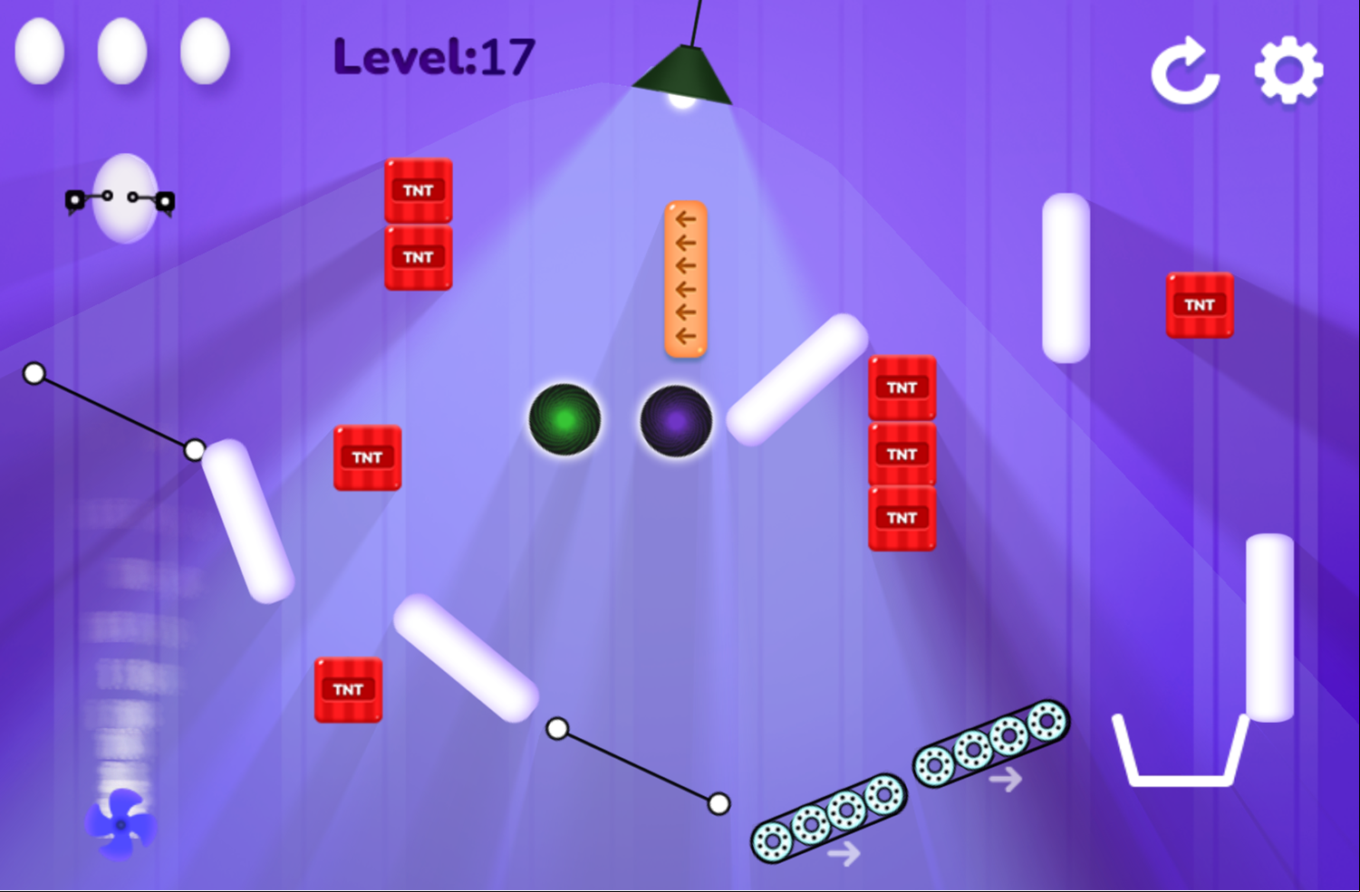Super Bouncy Egg Game Level Challenge Screenshot.