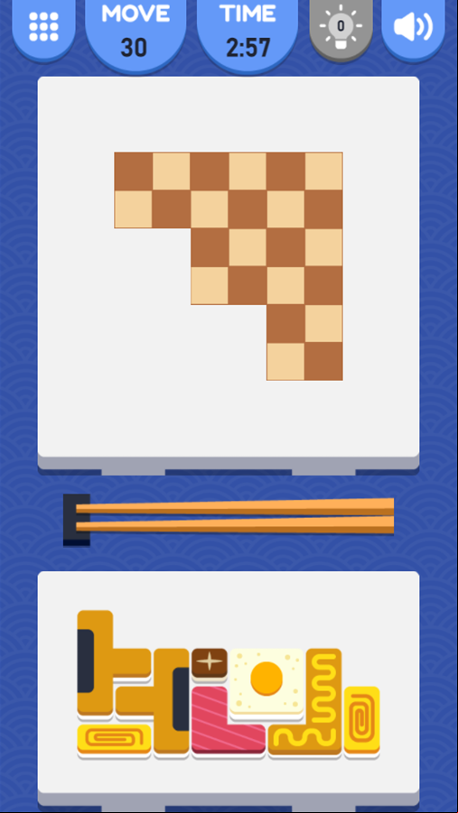 Sushi Puzzle Game Screenshot.