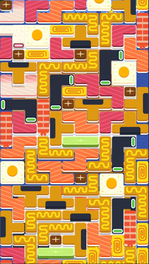 Sushi Puzzle Game Welcome Screen Screenshot.