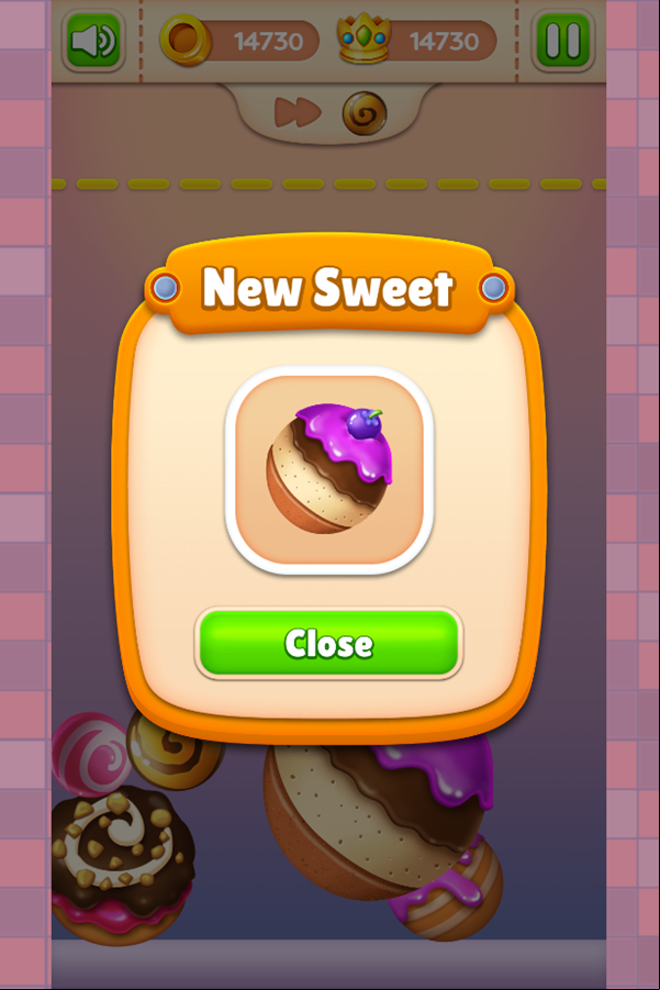 Sweet Merge Game New Sweet Screen Screenshot.