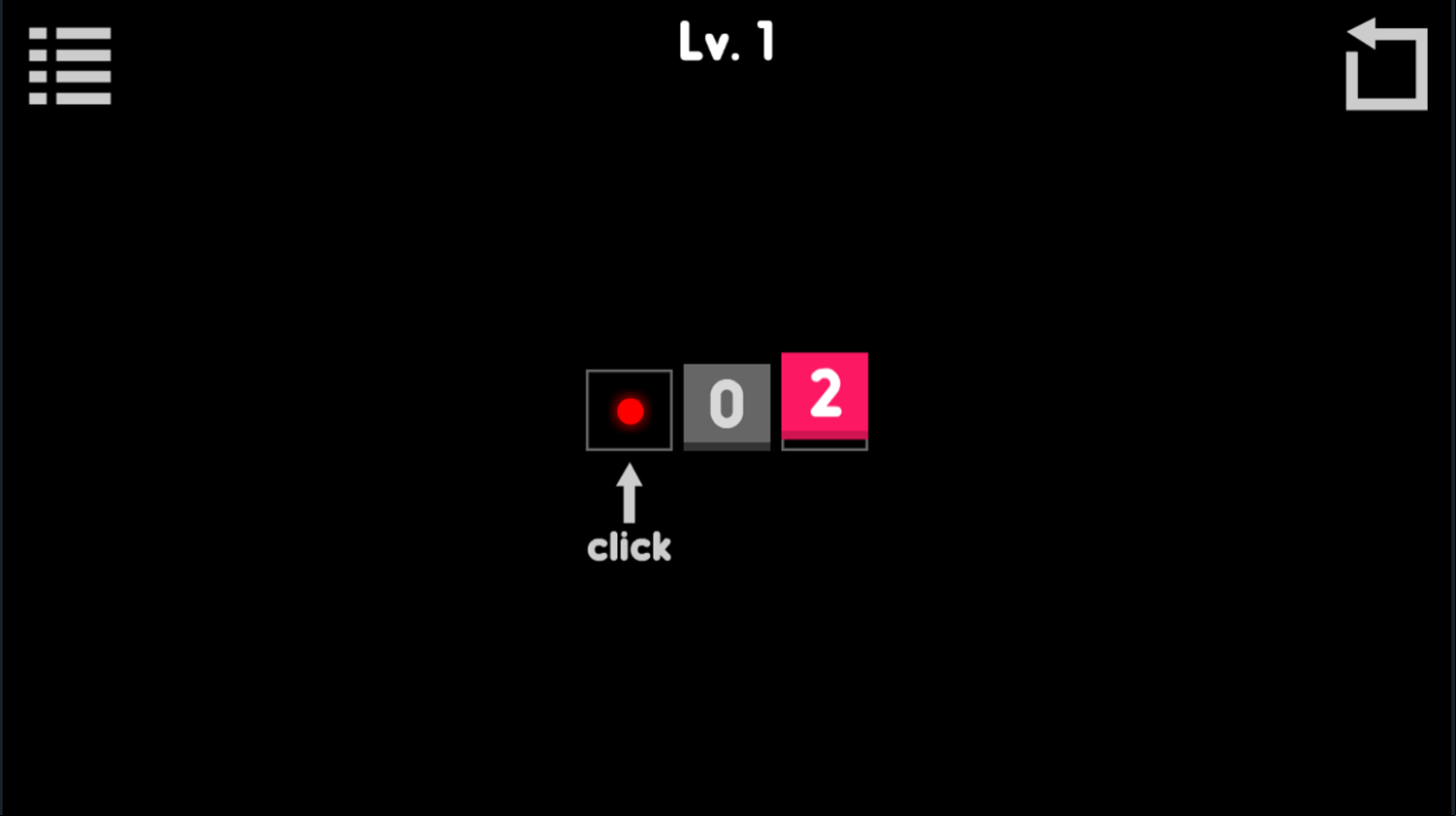 Swift Numbers Game Moving a Block Screenshot.