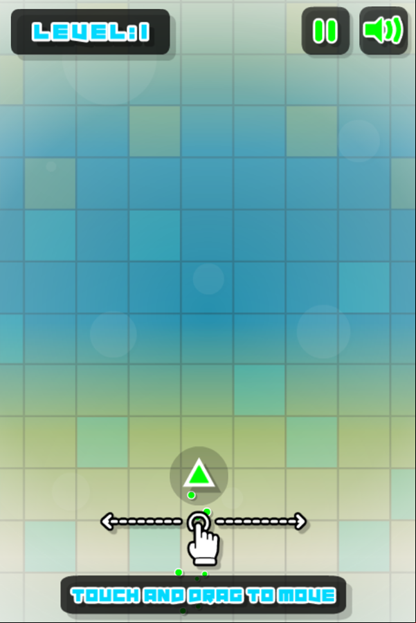 Swing Triangle Game Level Start Screenshot.
