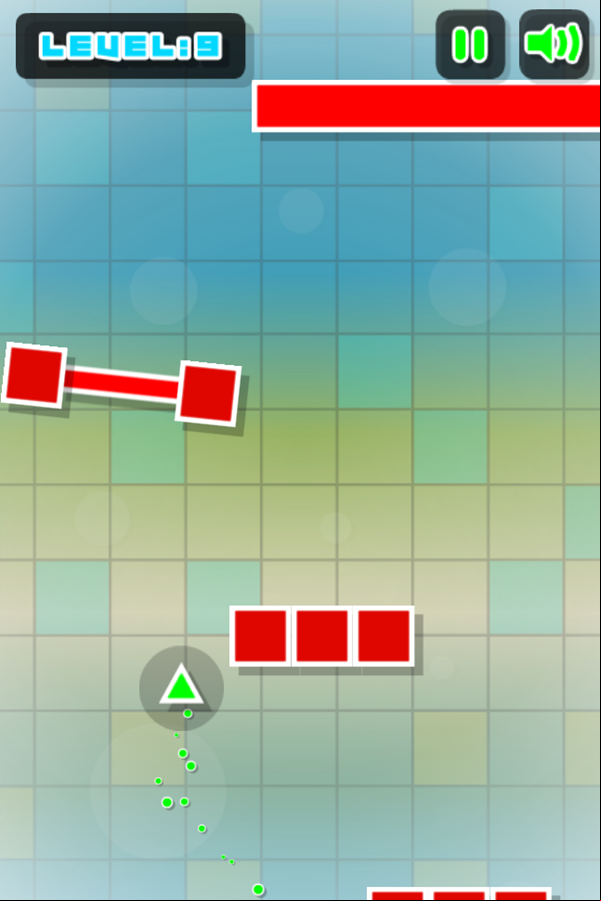 Swing Triangle Game Next Level Screenshot.