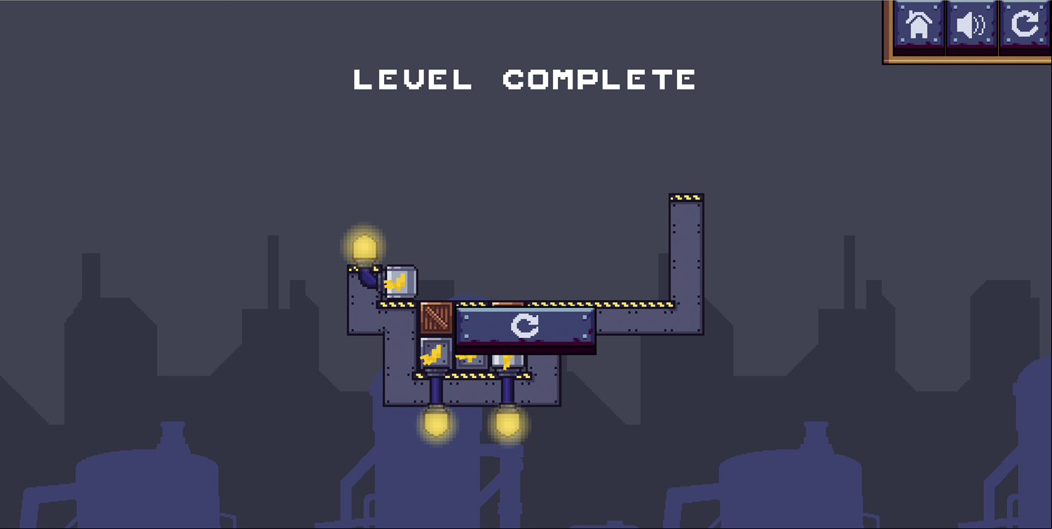 Switch It On Game Level Complete Screen Screenshot.