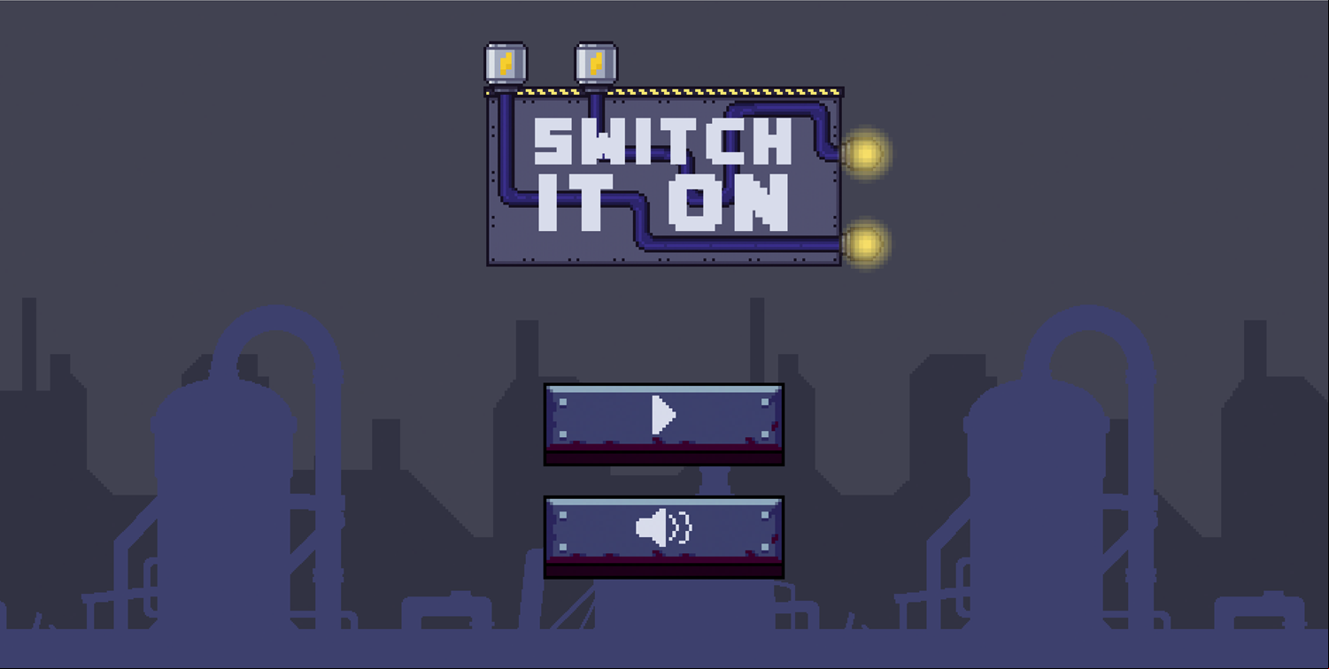 Switch It On Game Welcome Screen Screenshot.