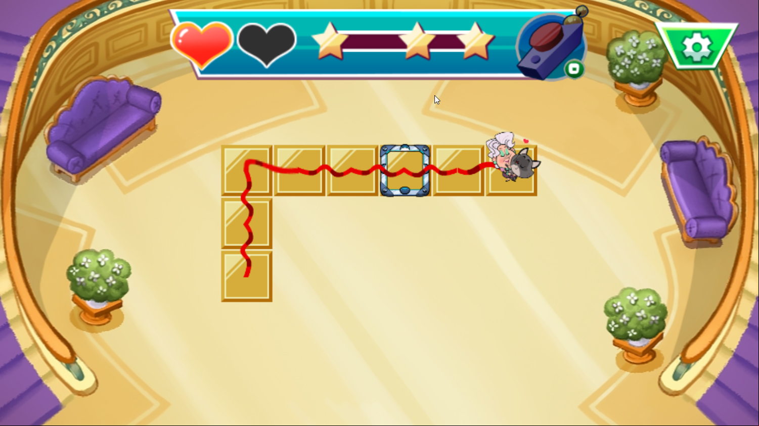Taffy Adventure of a Lunchtime Game Reach End Screenshot.