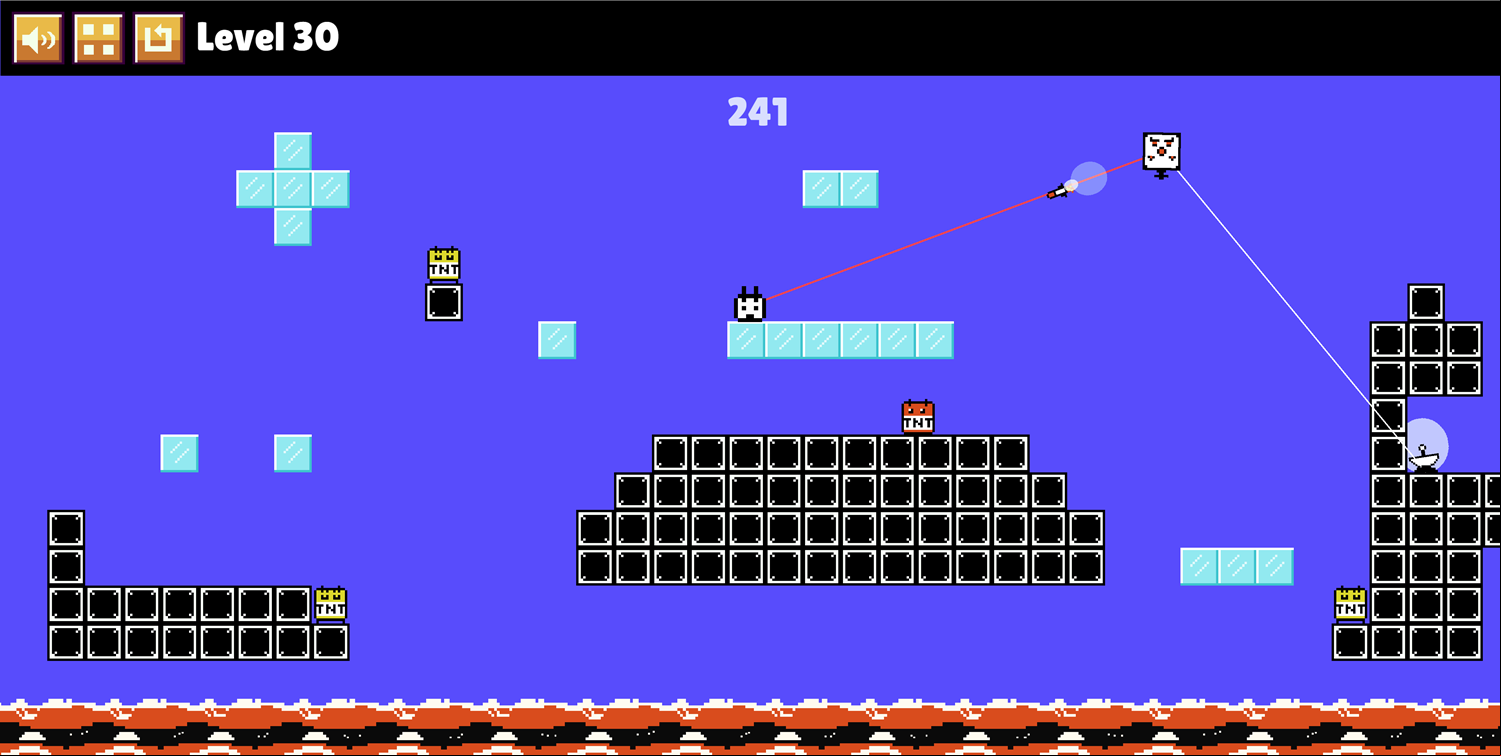 Tamachi Explosive Adventure Game Final Level Screenshot.