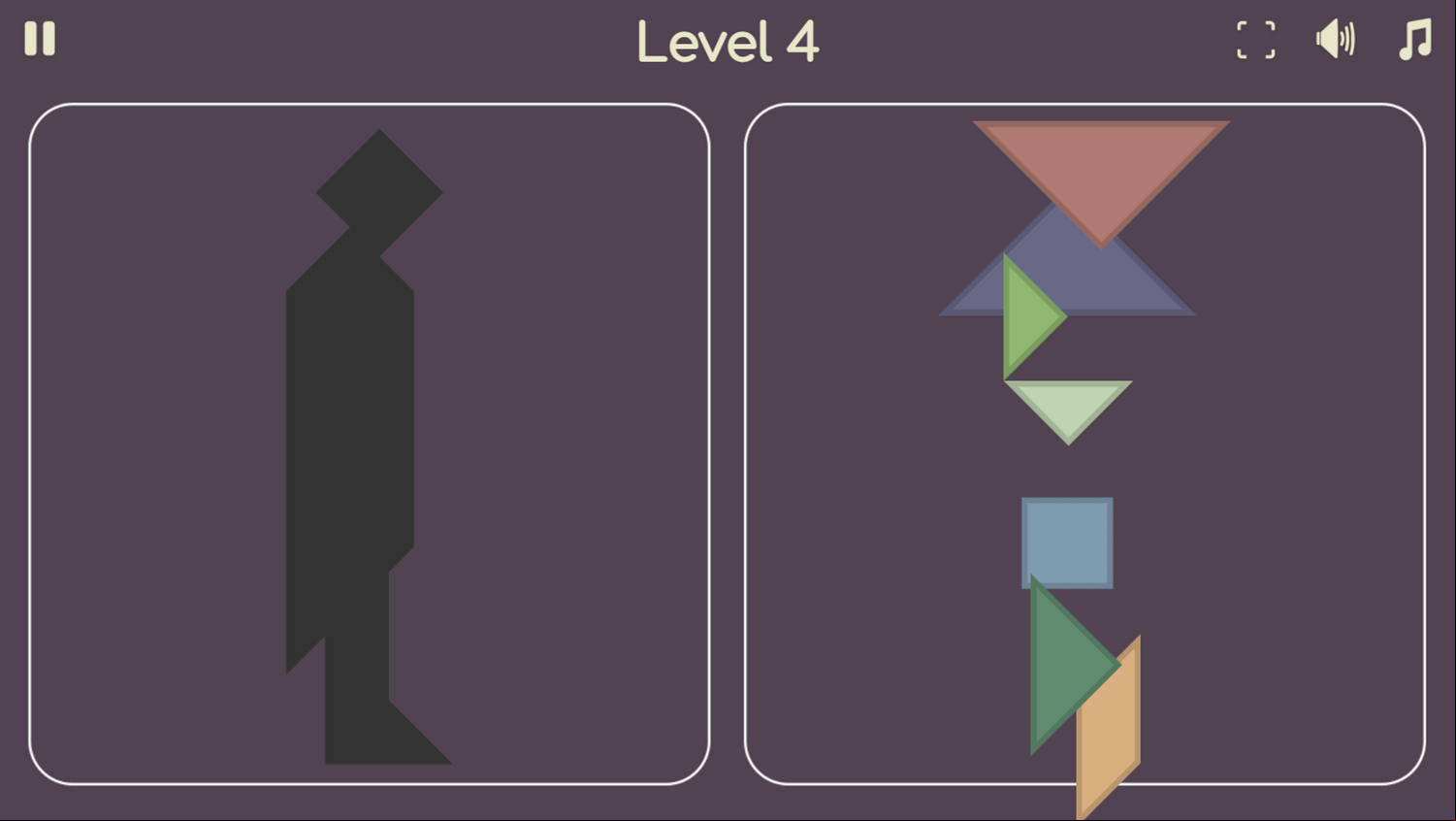Tangram Swap Game Next Level Screenshot.