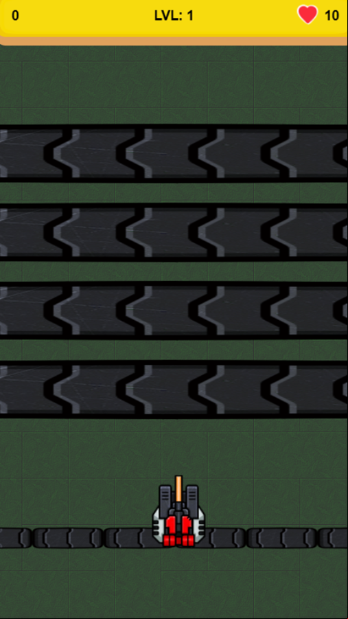 Tank Shot Game Start Screenshot.