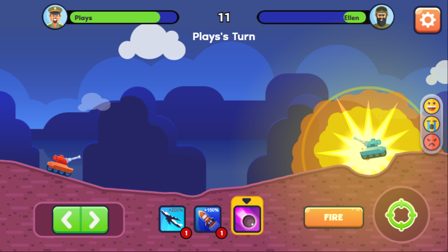 Tanks PVP Showdown Game Special Weapon Screenshot.