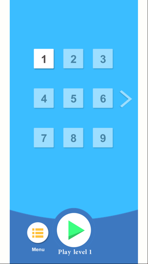 Tap Touch Run Game Level Select Screenshot.