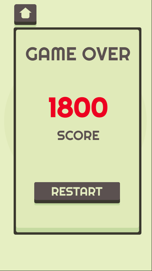 Targets Attack Game Over Screenshot.