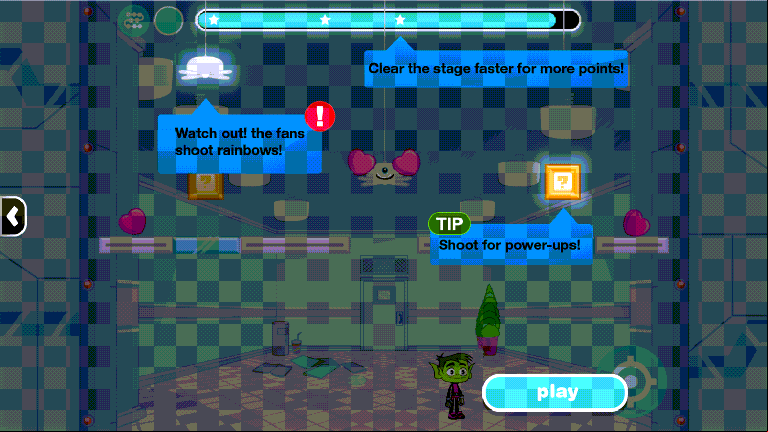 Teen Titans Go Titanic Heartbreak Play Tips Screenshot.