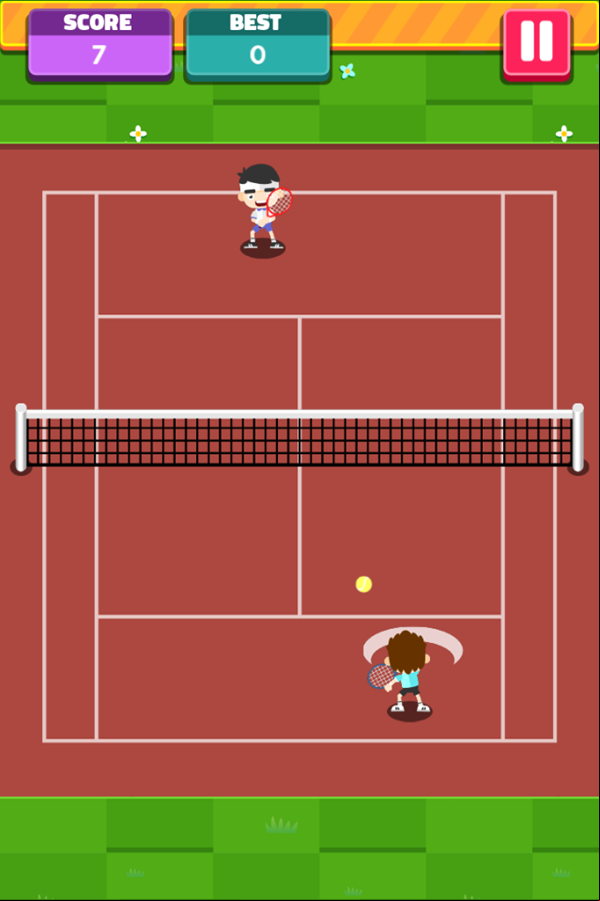 Tennis Game Play Screenshot.