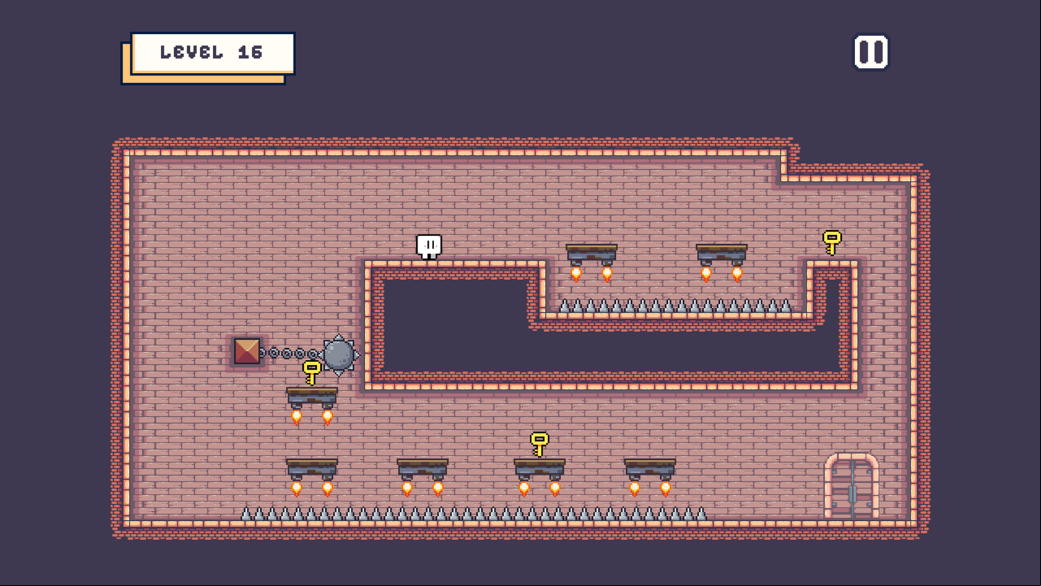 The Gate Game Level With Floating Platforms Screenshot.