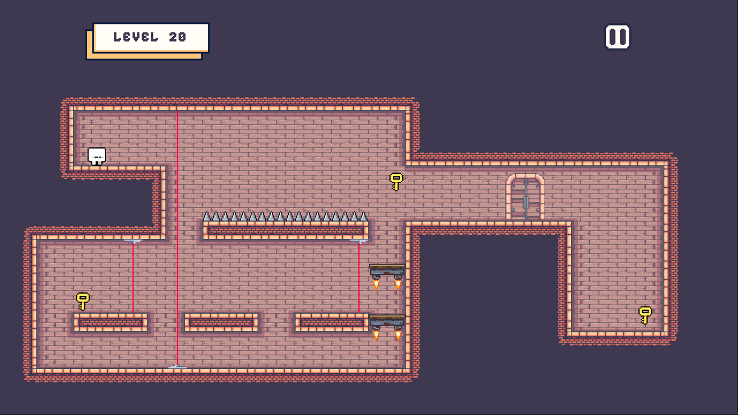 The Gate Game Level With Vertical Lasers Screenshot.
