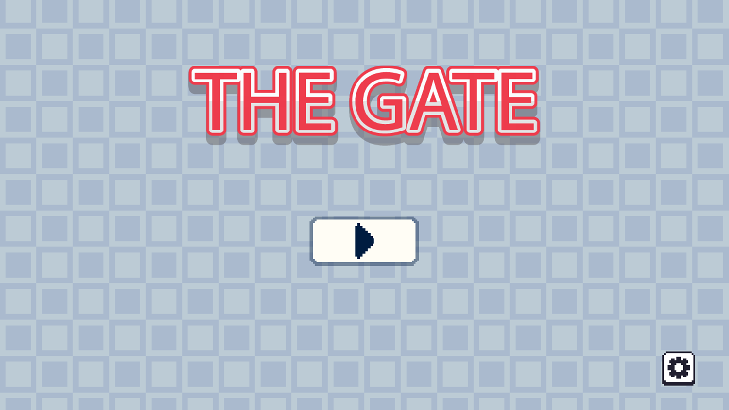 The Gate Game Welcome Screen Screenshot.