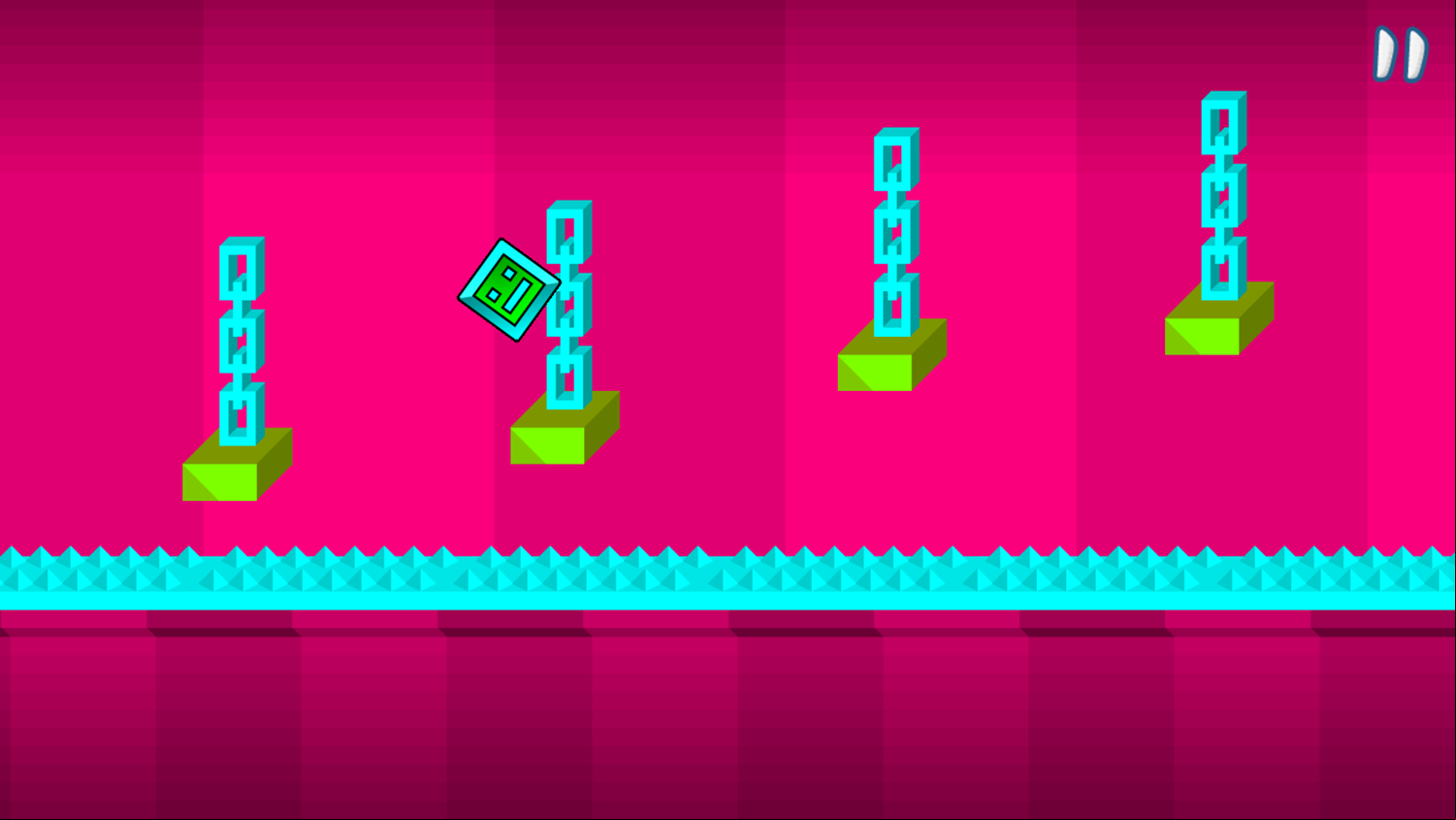 The Impossible Dash Game Level Challenge Screenshot.