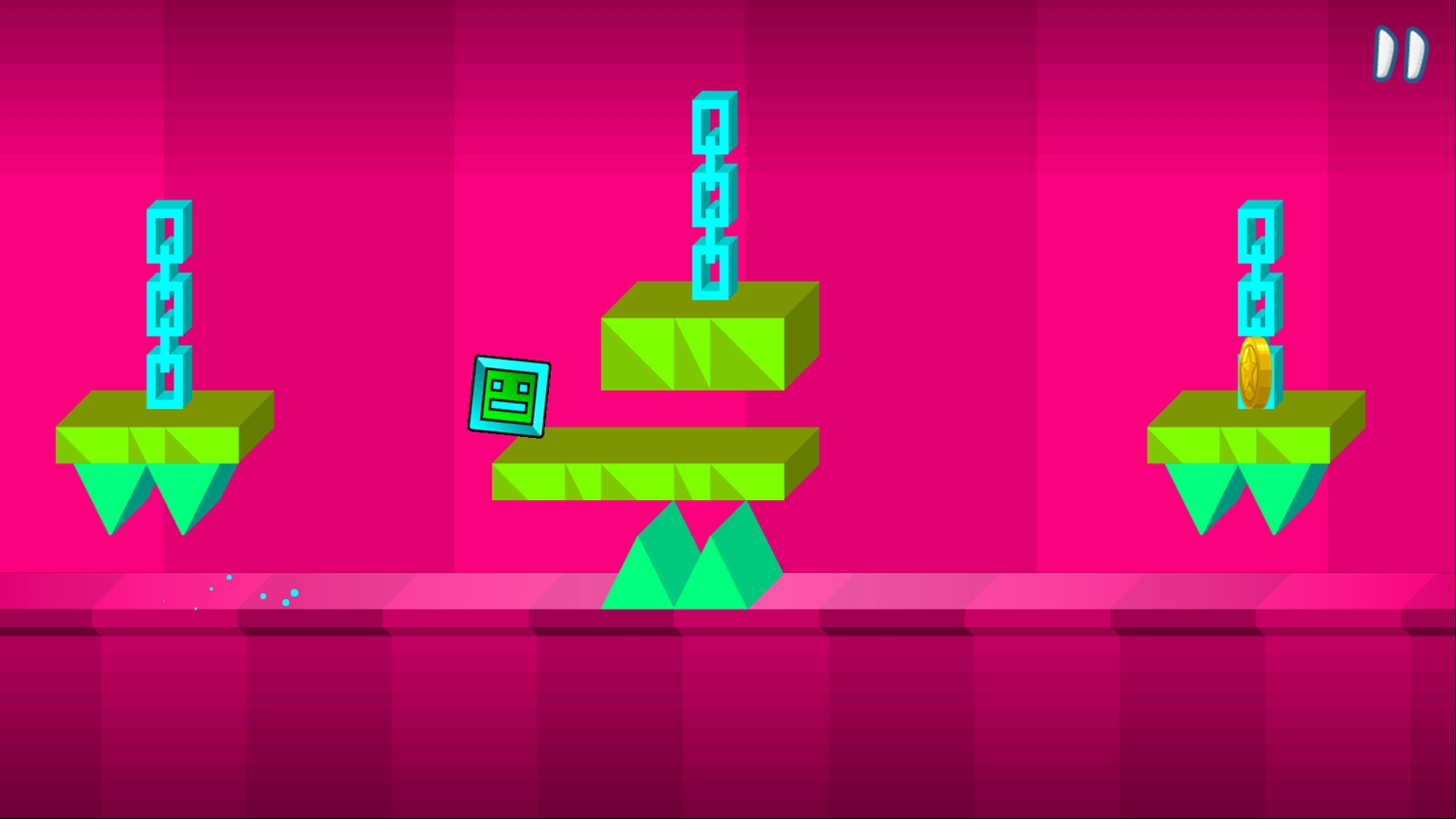 The Impossible Dash Game Level Play Screenshot.