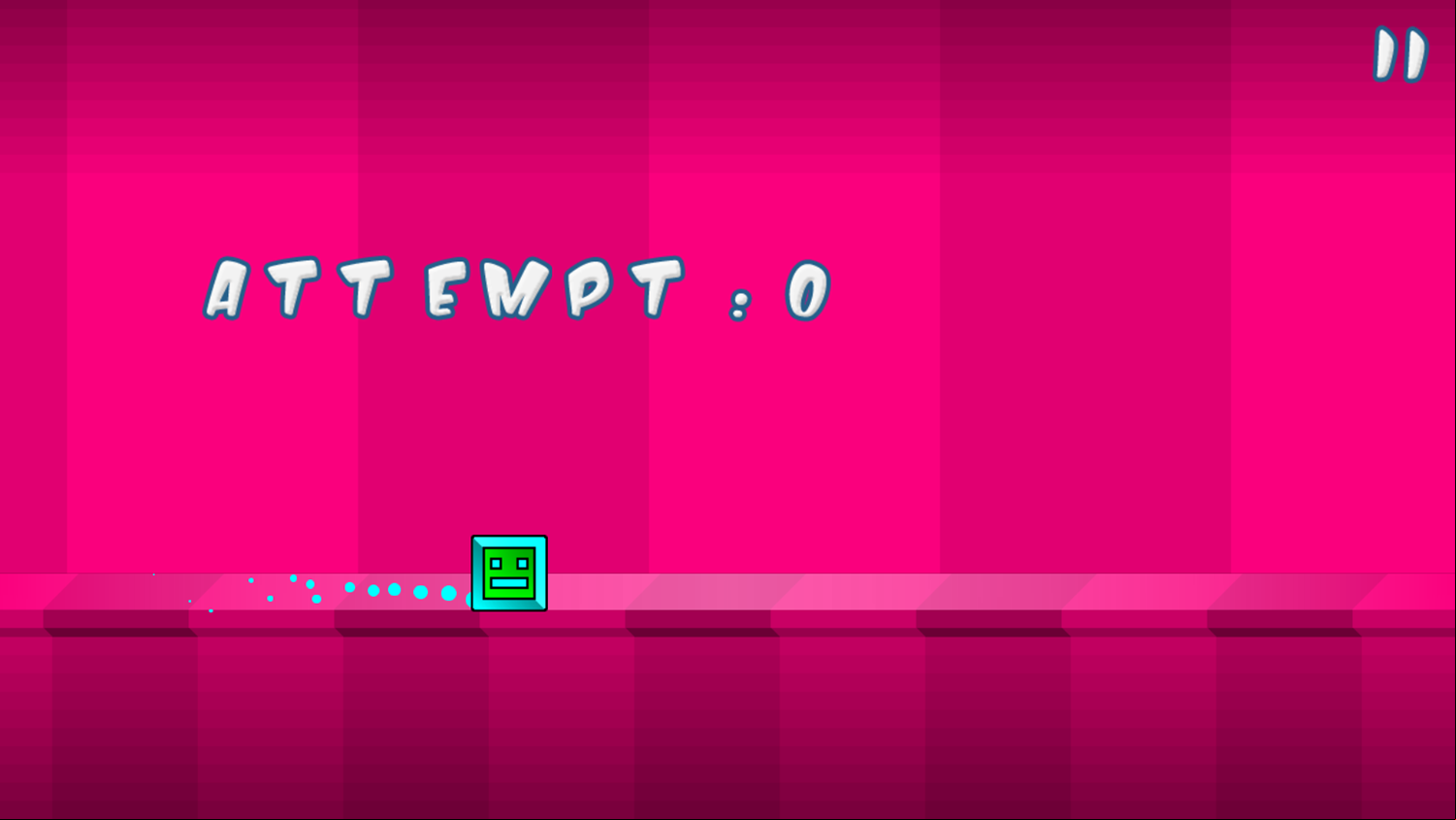 The Impossible Dash Game Level Start Screenshot.