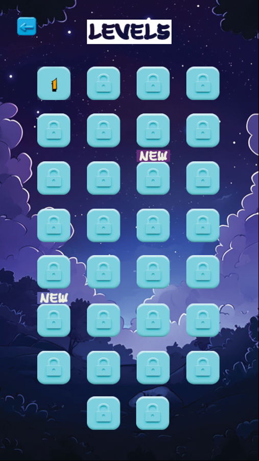 The Last Shot Game Level Select Screenshot.