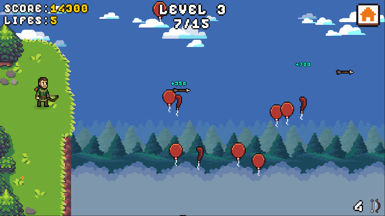The Master of Archers Game Play Screenshot.