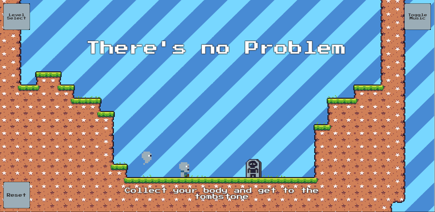 There's No Problem Game Welcome Screen Screenshot.
