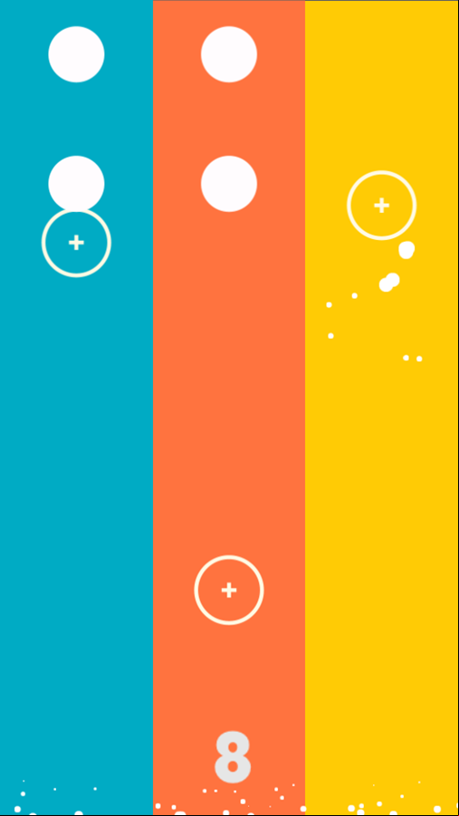 Three Lines Game Play Screenshot.