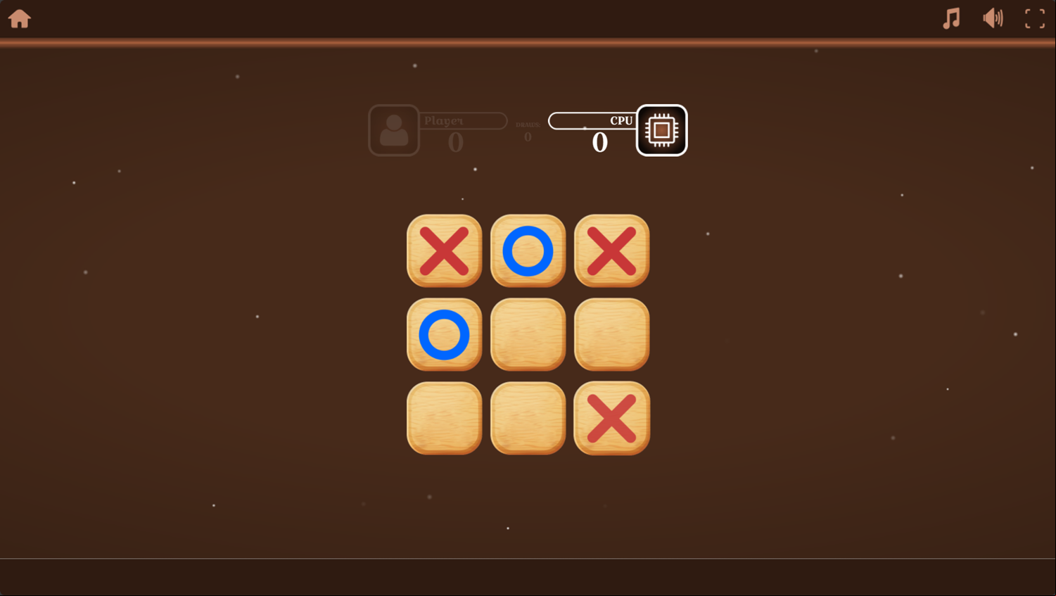 Tic Tac Tangle Game Play Screenshot.