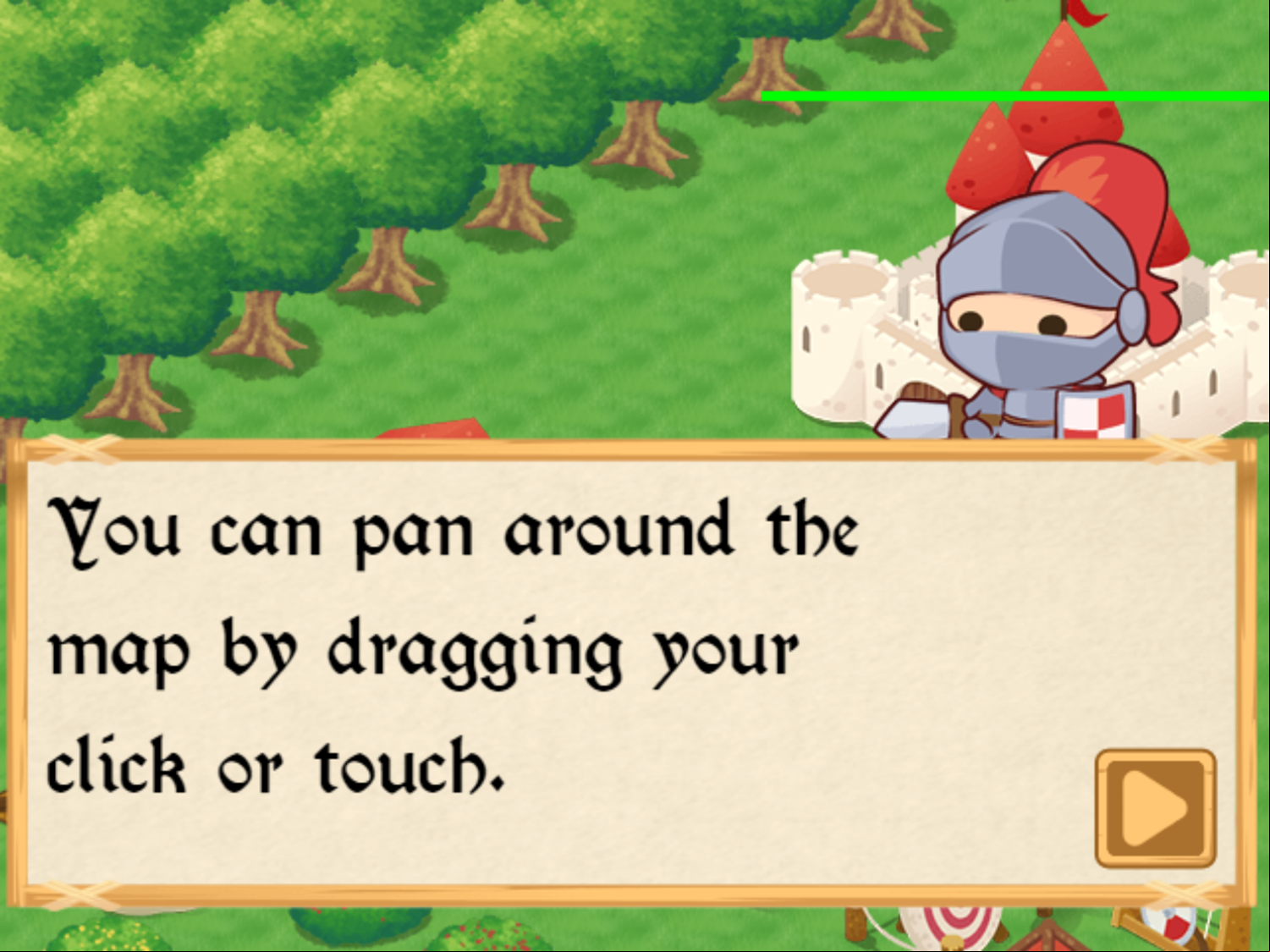 Tiny Battle Game Controls Screenshot.