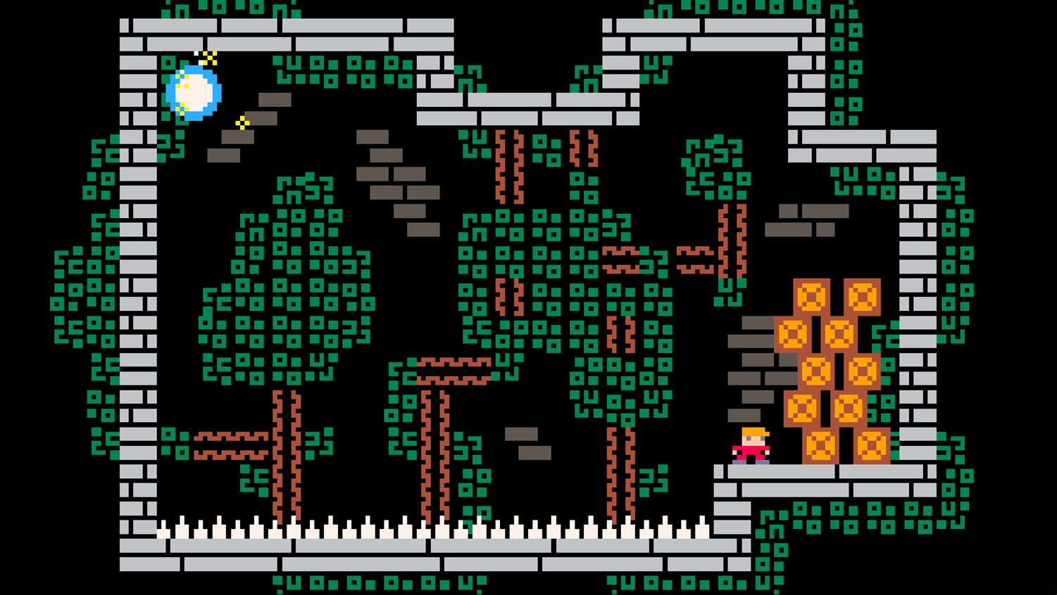Tiny Crate Game Final Level Screenshot.