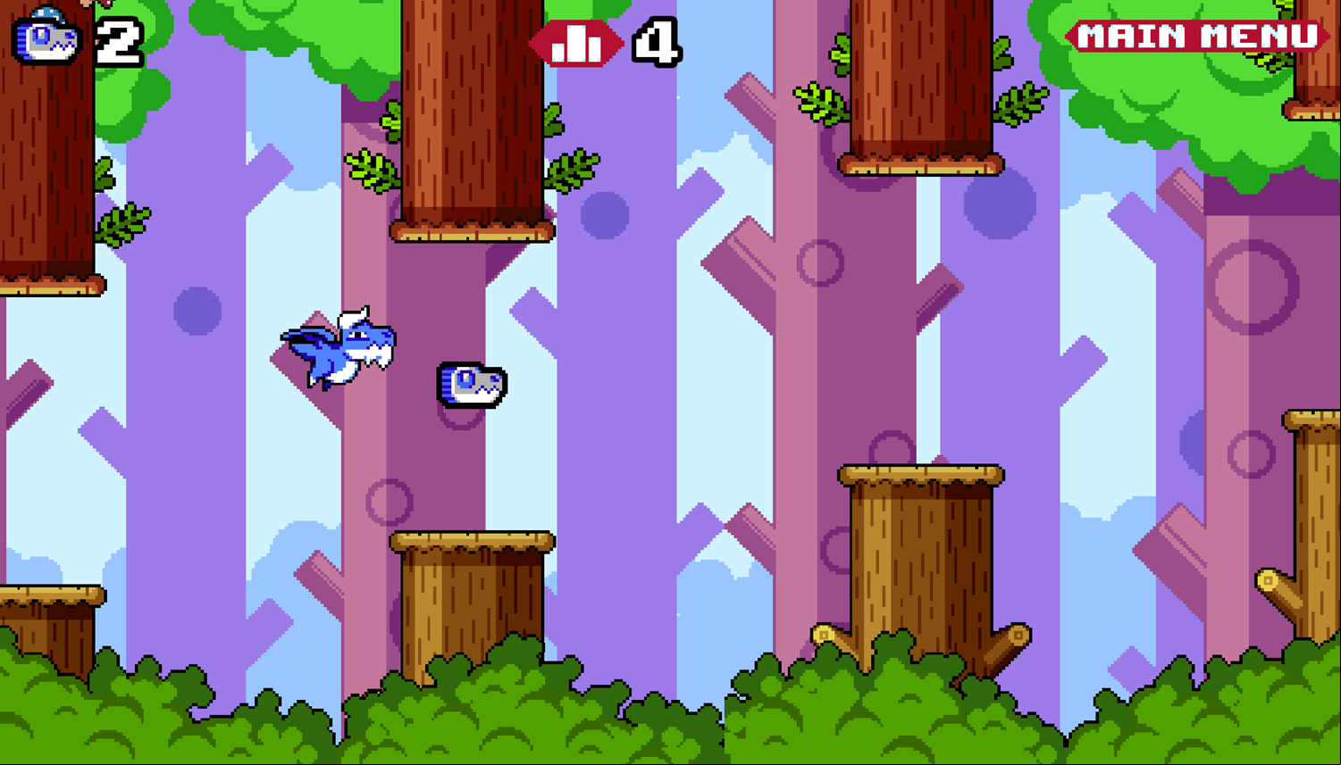 Tiny Dragon Fly Game Play Screenshot.