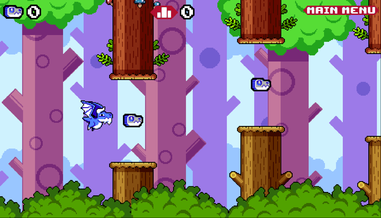 Tiny Dragon Fly Game Start Screenshot.